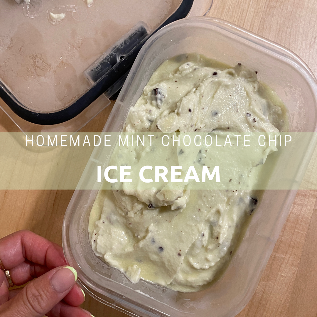 Homemade Mint Chocolate Chip Ice Cream - Live Learn Lovewell